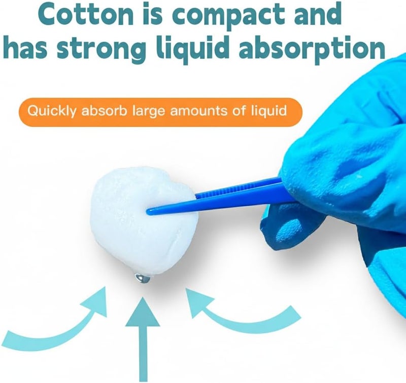 UAN Sterile Wound Care Cotton Balls - 100% Cotton, Ideal for Medical Use & Home Care, Individually Packaged, 20 Pack - Image 5